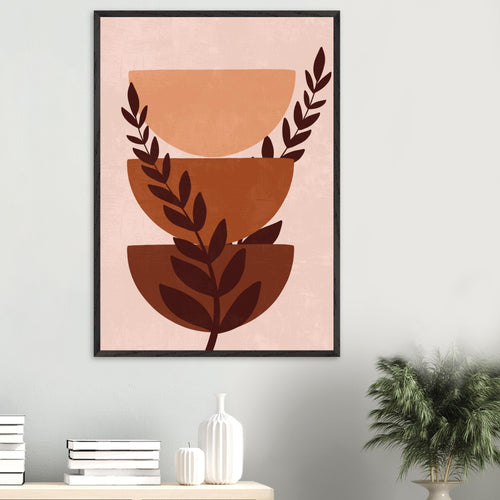 Artfulprints Poster Boho – Warm composition   - 30x40 cm - Meerkleurig
