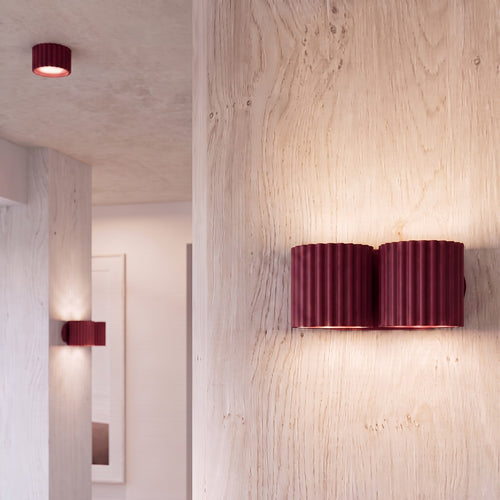 Sollux Lighting Wandlamp AURA 2 bordeaux G9 - 21x12x10cm