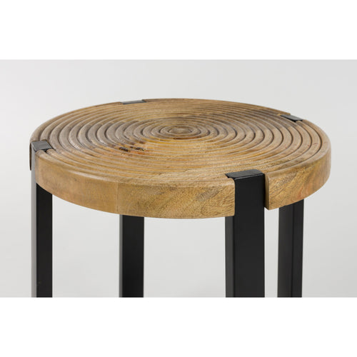 Housecraft Living Buz Bijzettafel Rond 40 cm Mangohout - Bruin - vtwonen shop