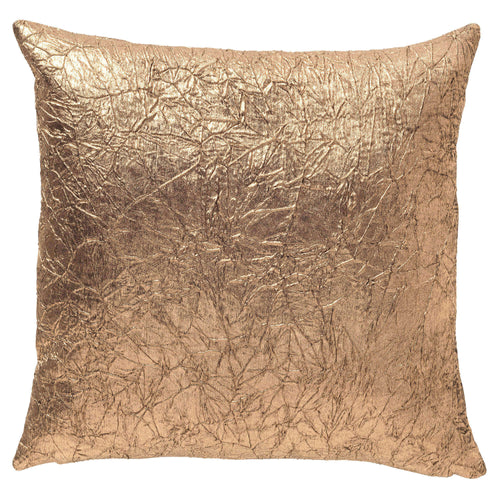 SIENA - kussenhoes 45x45 cm - glansvelours - reliëf - Gilded Beige - beige, goud