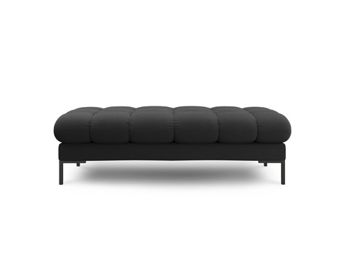 Cosmopolitan Design Bank Bali 2-zits, structurele stof, donkergrijs - 62x133x40cm