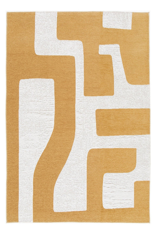 AFK Living vloerkleed Dedale - voor binnen en buiten - geel - 120 x 170 cm