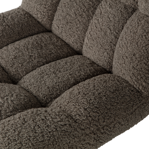 WOOOD draaibare fauteuil Job - Teddy - Groen - 101x70x85 - vtwonen shop