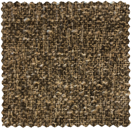 WOOOD 4-zits eetbank Europa - Polyester - Bruin - 133x133x87