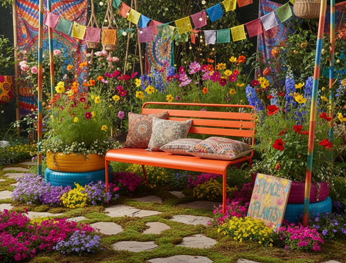 MaximaVida metalen tuinbank Max 120 cm oranje - vtwonen shop