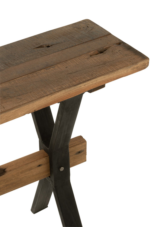 J-Line console Verouderd - hout - bruin - vtwonen shop