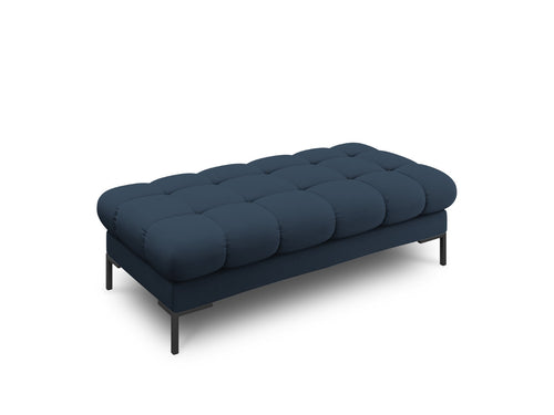 Cosmopolitan Design Bank Bali 2-zits, structurele stof, blauw - 62x133x40cm