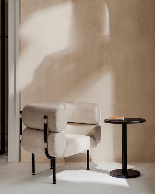 noo.ma Ubi fauteuil - Chocolate Brown Bouclé, 95,1 x 68 x 73,2 cm