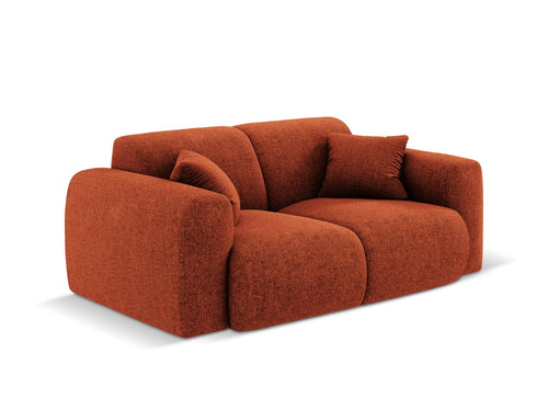 Cosmopolitan Design Bank Nolio 2-zits, chenille, terracotta - 95x170x72cm