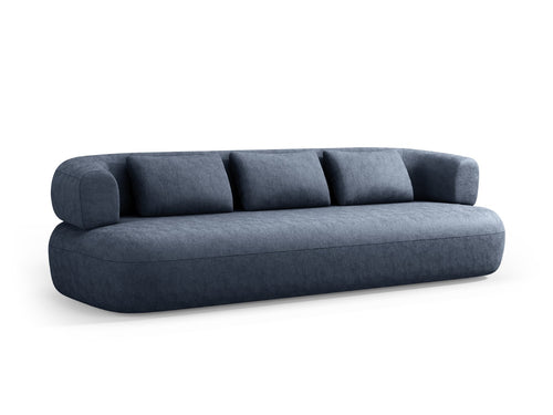 Micadoni - Bank "Jenny" 4 zitplaatsen, chenille, donkerblauw - 90x226x73cm