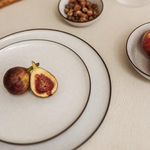 S|P Collection - Plat bord 20cm wit Fina - Set van 4