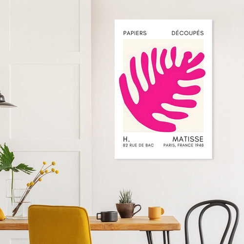 Artfulprints  Matisse – Coral bloom pink   poster 50x70 cm - vtwonen shop