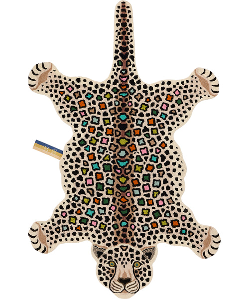 Doing Goods Disco Luipaard Vloerkleed - XL 250 x 160 x 2 cm - 100% wol - vtwonen shop