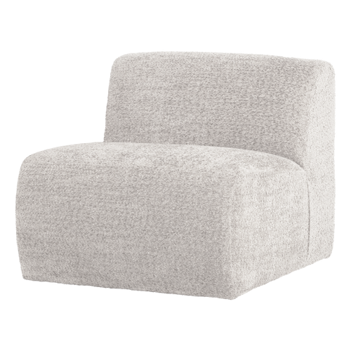WOOOD 1-zits bank Mojo Base - Wollig - Ecru - 74x84x97
