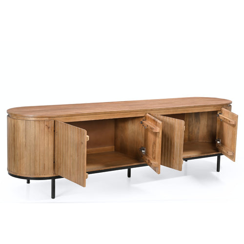 Giga Meubel Tv-Meubel Tora - Naturel - Mangohout - 200cm