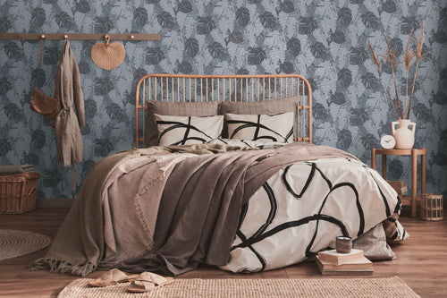 Livingwalls behang palmbomen grijs - 53 cm x 10.05 m - AS-389052 - vtwonen shop