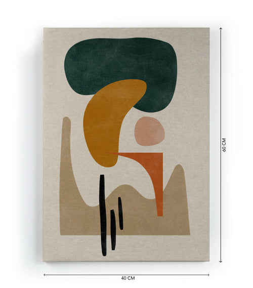 Canvas 60x40 Abstracte Zonsondergang - vtwonen shop