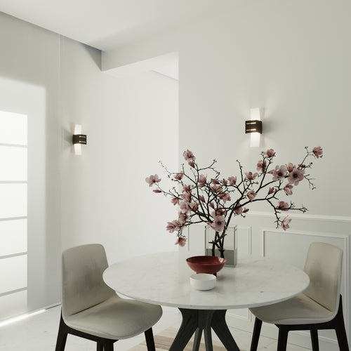 Sollux Lighting Wandlamp LORETO zwart - 10x12x30cm