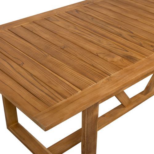 WOOOD tuintafel Beaver - Teak - Naturel - 75x240x90