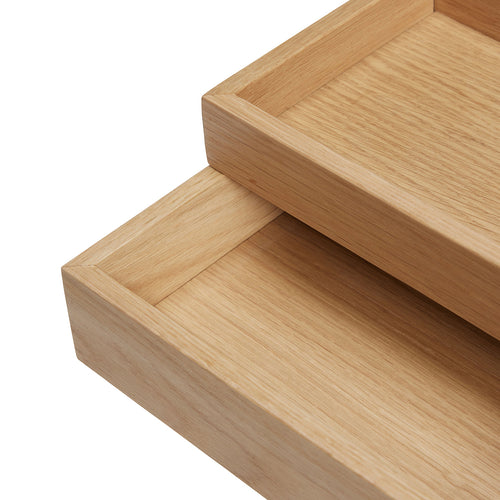 Hübsch bureau-organizer Rail - mdf/eikenfineer/eikenhout - 25x14x4, 25x33xh6cm - vtwonen shop