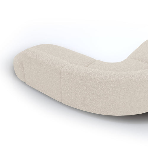 Premium Interiors - Hoekbank WONDER - bouclette crème 90cm