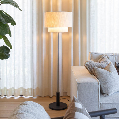 Atmooz vloerlamp Polar - zwart - Ø 44 x H 150 cm - E27