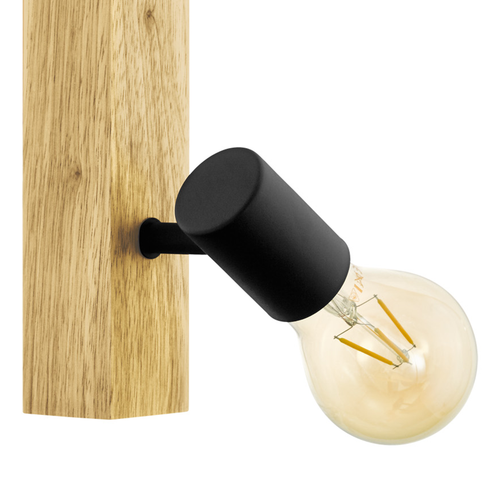 EGLO townshend 3 spot Townshend 3 - 3 lichts - e27 - bruin - zwart - vtwonen shop