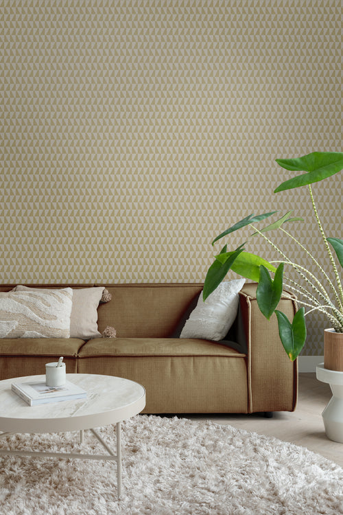 Borastapeter behang geometrische vormen goud - 53 cm x 10.05 m - 660763 - vtwonen shop