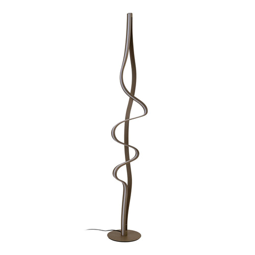 Lucide vloerlamp LAMBADA - Geïntegreerde LED - Mat Goud / Messing