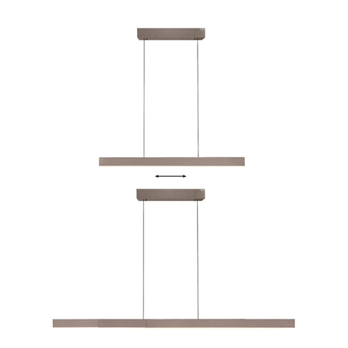Neuhaus PURE hanglamp e-Lift - 3 lichts - 200  x 240   cm - bruin