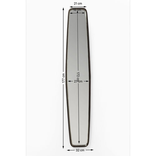 Kare Design Spiegel Clip 177x32cm messing