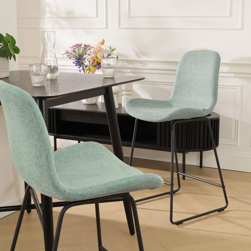 Nolon Nino-Fé Barkruk Zacht Groen - Zwart Onderstel - 75 cm - vtwonen shop