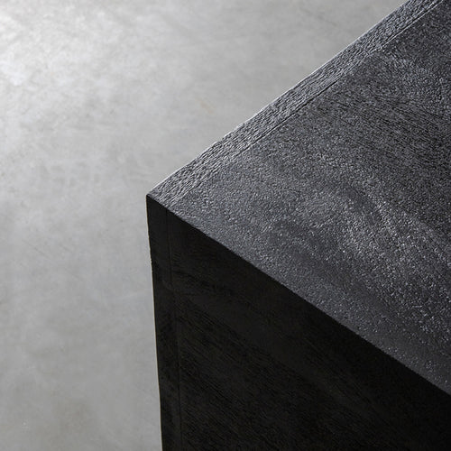 LABEL51 Salontafel Square - Zwart Mangohout - 80x80x30cm - vtwonen shop