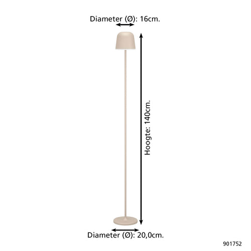 EGLO staande lamp  Mannera-L - Zand