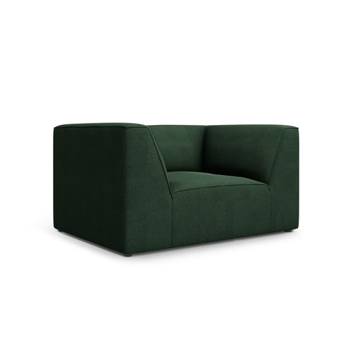 Cosmopolitan Design - Fauteuil Siena structurele stof groente - 92x120x69cm