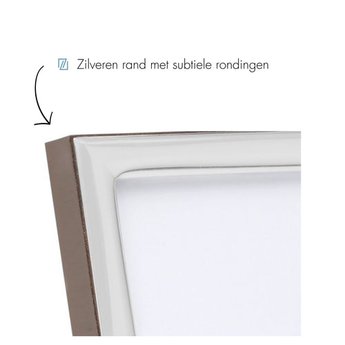 Zilverstad - Premium fotolijst Ancona - 10x15 - Miro Silver - vtwonen shop