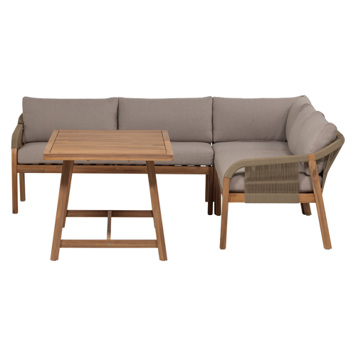 WOOOD loungeset tuin Taro - Acacia Hout - Naturel - 67x232x232
