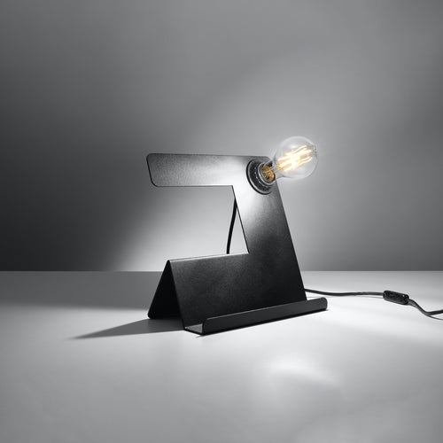 Sollux Lighting Tafellamp INCLINE zwart - 25x13x24cm