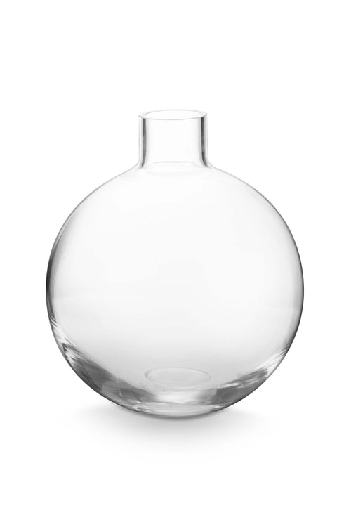 Pip Studio Glazen Vaas Transparant 22 cm