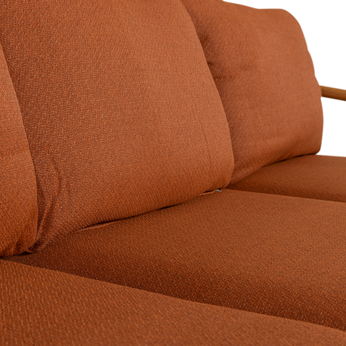 WOOOD loungeset tuin Cavero - Aluminium - Terra/Naturel - 63x268x206