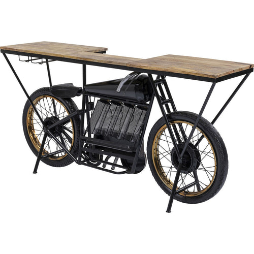 Kare Design Bartafel Motorbike Zwart