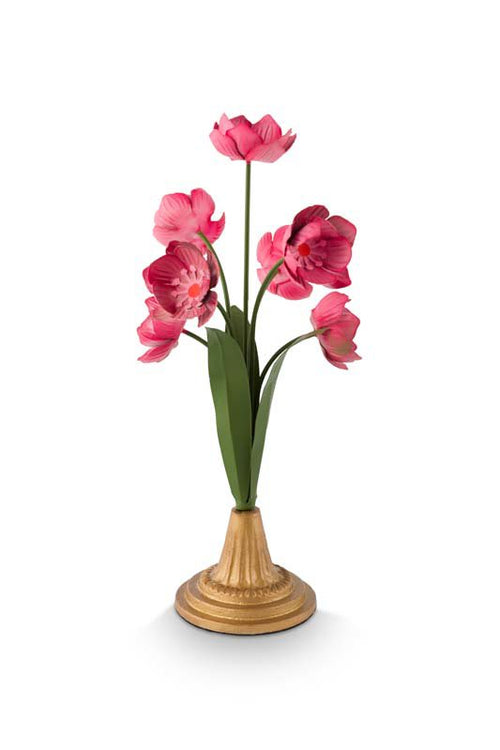Pip Studio Bloemen - Metaal - Oudroze - 36cm