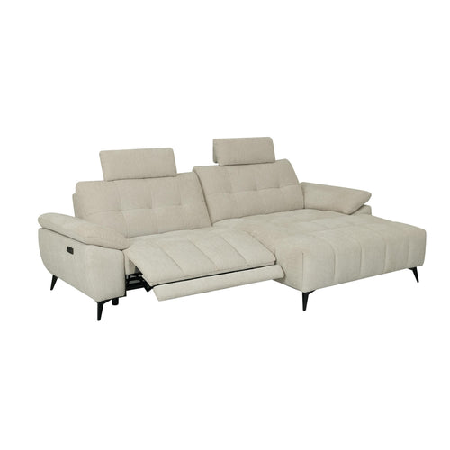 Furnhouse chaise longue bank rechts Colorado - Crème wit - Stof - 156x268x107