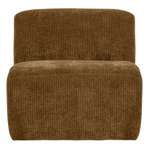 WOOOD 1-zits bank Mojo Base - Ribstof - Honinggeel - 74x84x97