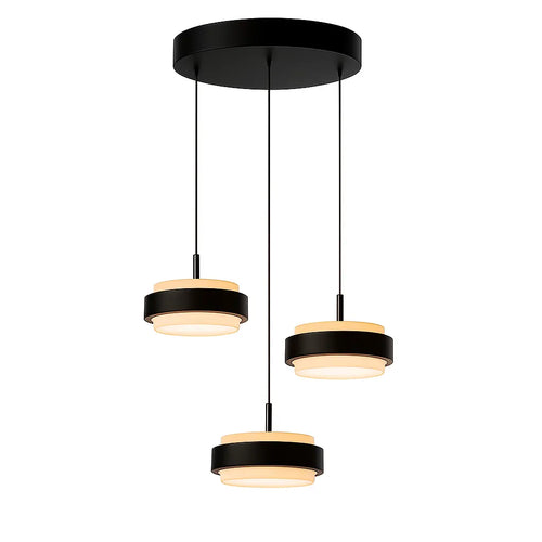 Freelight hanglamp Puleggia - 3 lichts - 33  x 150   cm - zwart - vtwonen shop