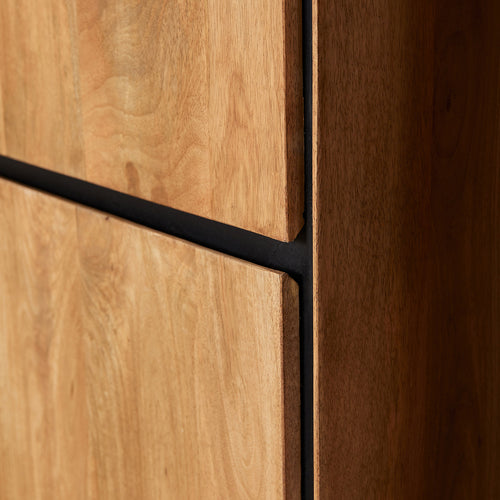 StarFurn Boekenkast RichWood - Naturel Mangohout - 60x45x220cm - vtwonen shop