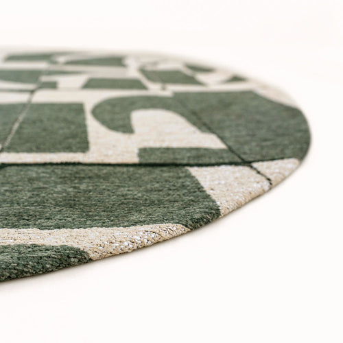 Louis De Poortere vloerkleed Sea Spray - groen - 140x140cm - vtwonen shop