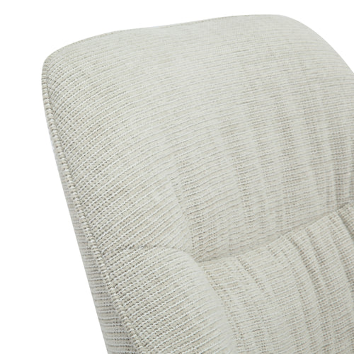 Livingfurn fauteuil Daphne Greige - lichtgrijs - stof