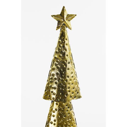 House of Seasons Kerstboom - L15 x B8 x H68 cm - Metaal - Goud