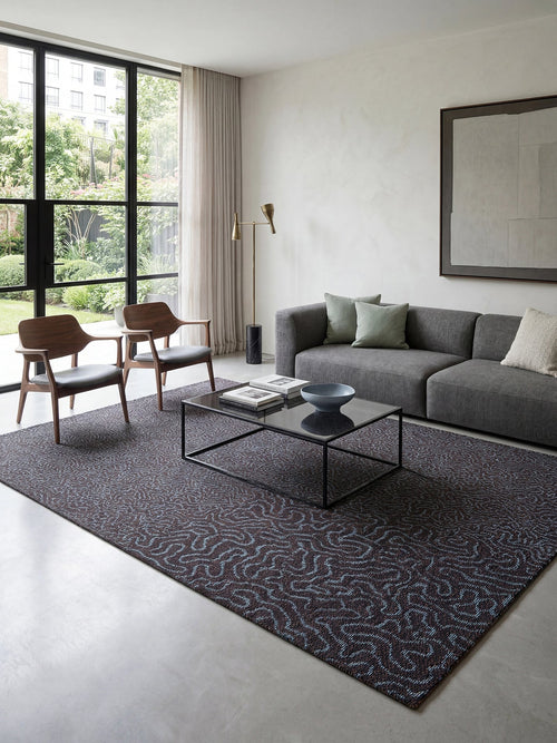 Jackies vloerkleed 9002 Coral - Zwart - 140 x 200 cm
